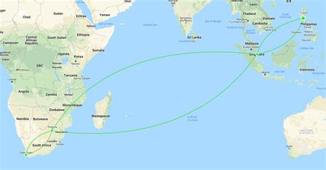 manila to johannesburg